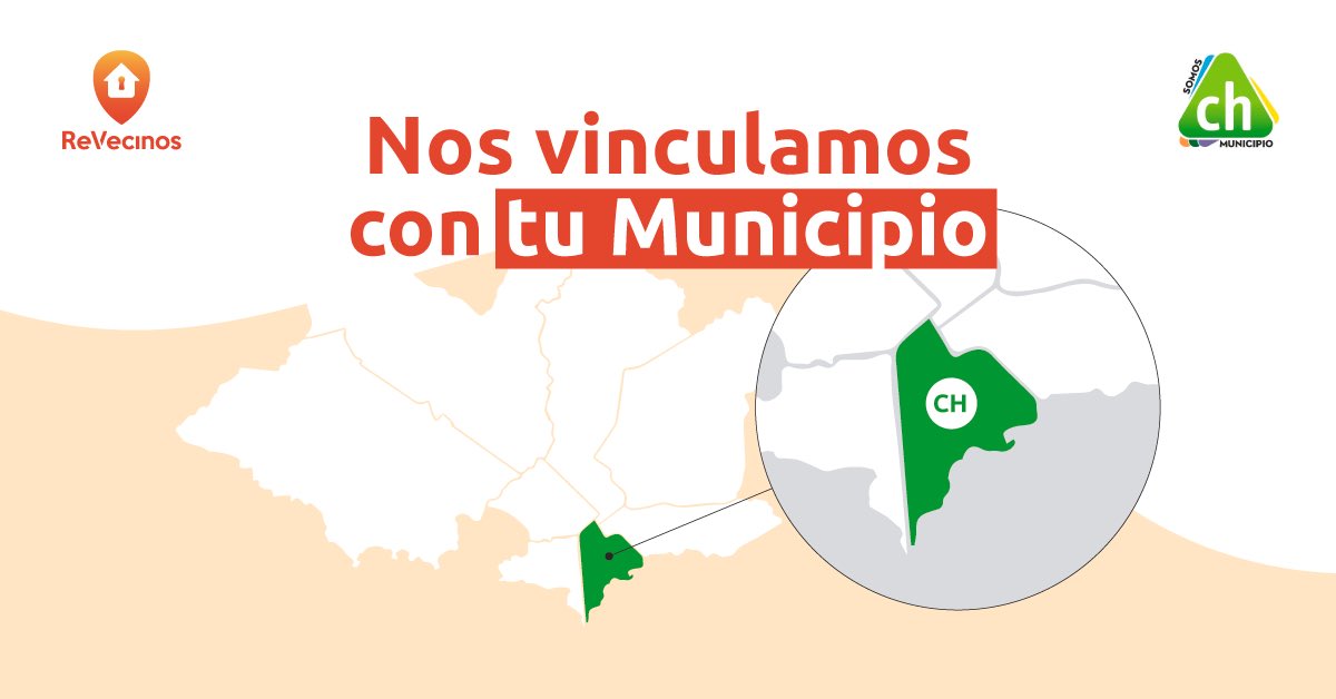 ReVecinos's tweet photo. Ahora también te vincúlanos con tu municipio ! Gracias por el apoyo @Municipio_CH https://t.co/DCGvL3jQye