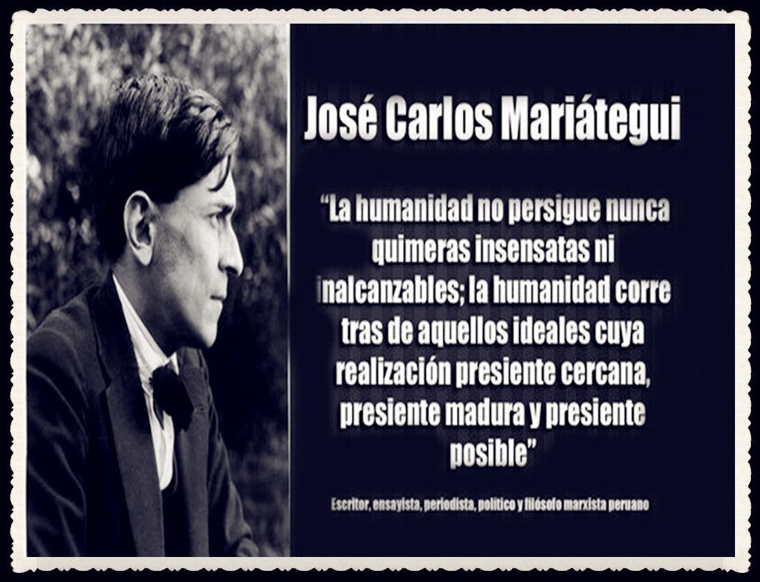 #FelizLunes #14Jun Nuestra segunda cita revolucionaria de hoy, en honor al insigne escritor y filósofo peruano y Nuestroamericano José Carlos Mariátegui, al conmemorarse 127 años de su natalicio... nosotros Venceremos! #LlamaDeCaraboboInvensible #ModoActivo #DeZurdaTeam