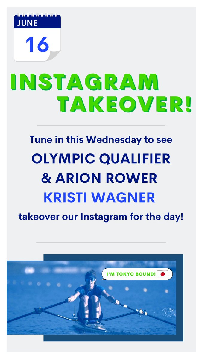 OneWorldRowing's tweet image. Make sure you're following us on Instagram to see Kristi Wagner take us through a day in her life as she prepares for the Tokyo 2021 Olympics! #OneWorldRowing #1WR🌎