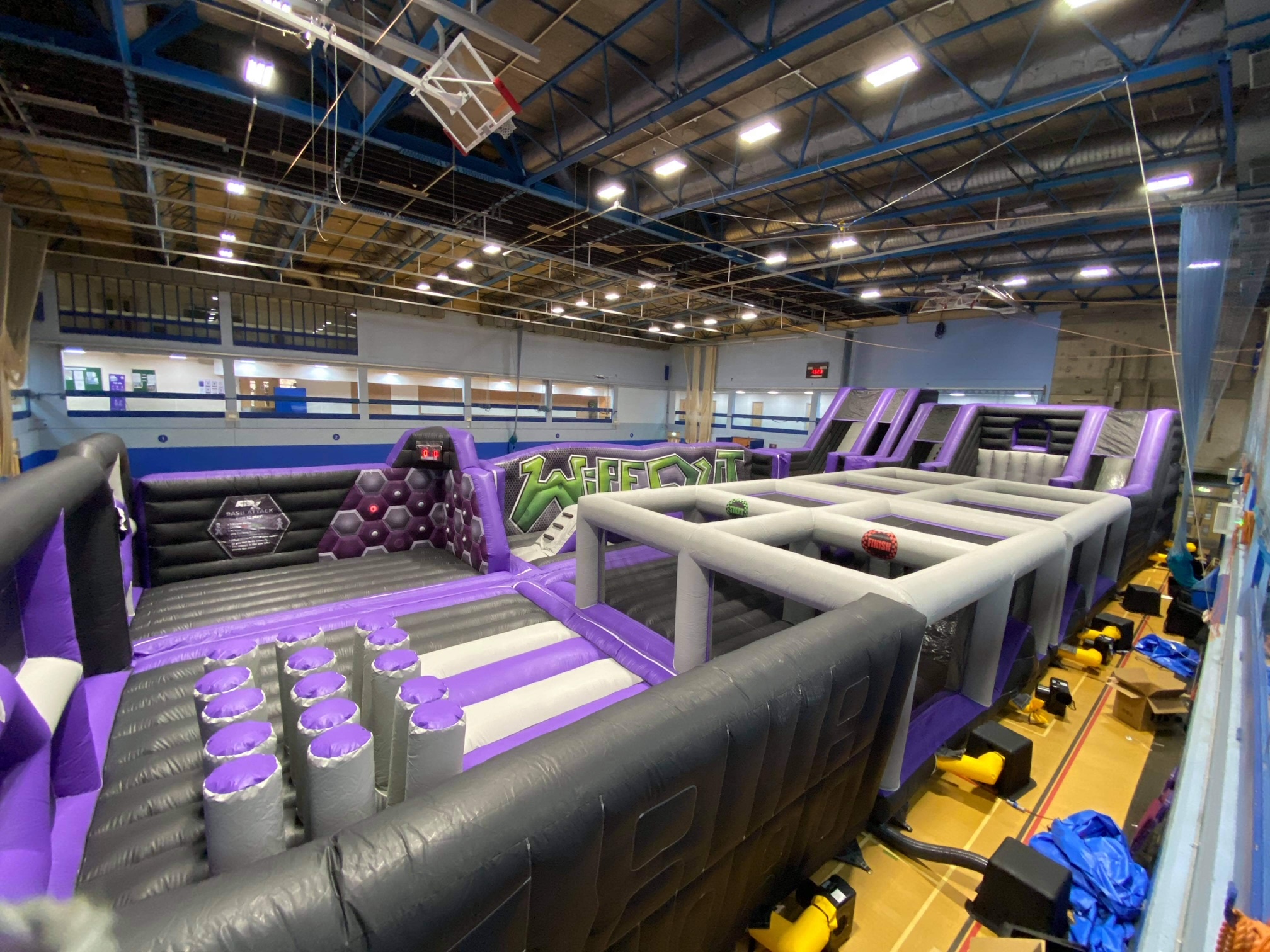 Wokingsportsbox It S Back This Weekend Inflatazone Woking S Amazing New Adventure Inflatable Dare You Take The Challenge Of The Wipeout Will You Face The Air Drop Are You Fast Enough For