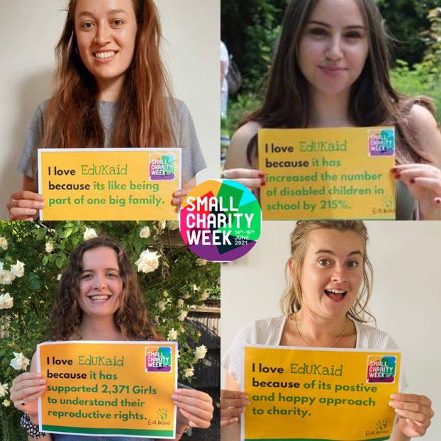 @SCWeek2021 Our volunteers have been sharing why they love <a href="/EdUKaid/">EdUKaid</a> 💕