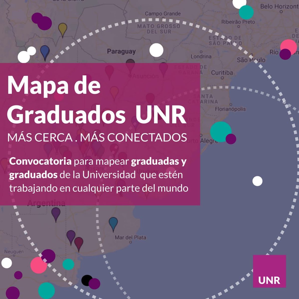 fbartolacci's tweet photo. El #MapaGraduadosUNR te muestra cómo la Universidad Nacional de Rosario está presente en todo el mundo a través de sus graduadas y graduados, fortaleciendo los vínculos de pertenencia e identidad con la institución. 🌎 https://t.co/7yTNkHRhVU