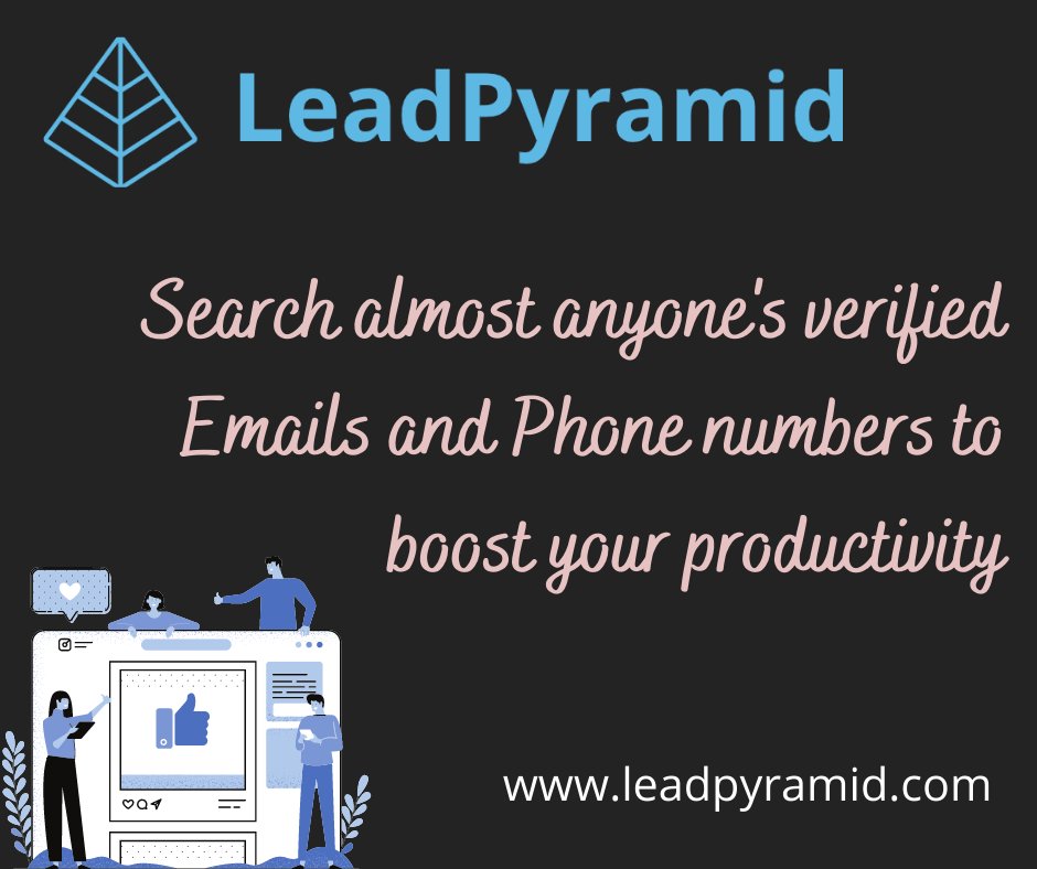 PyramidLead's tweet image. #LeadPyramid is one of the very few reliable #database services providing entities on the internet. The professionals there are equipped with the perfect skill set and knowledge to produce impeccable #email_lists that are frequently updated to be kept as fresh as possible. #leads