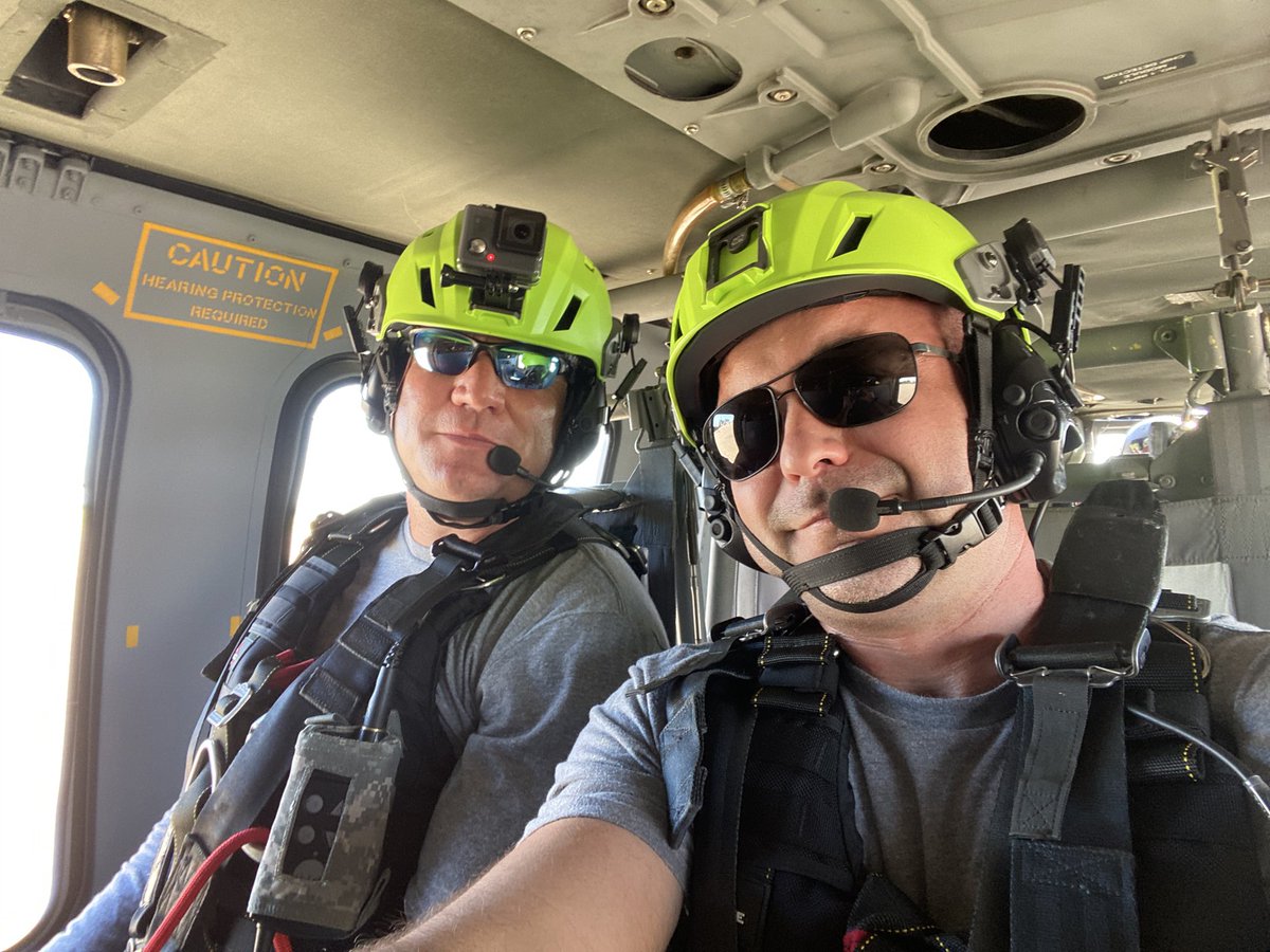 Re-certifying our hoist qualifications. Beautiful afternoon training with our amazing Nebraska HSART!