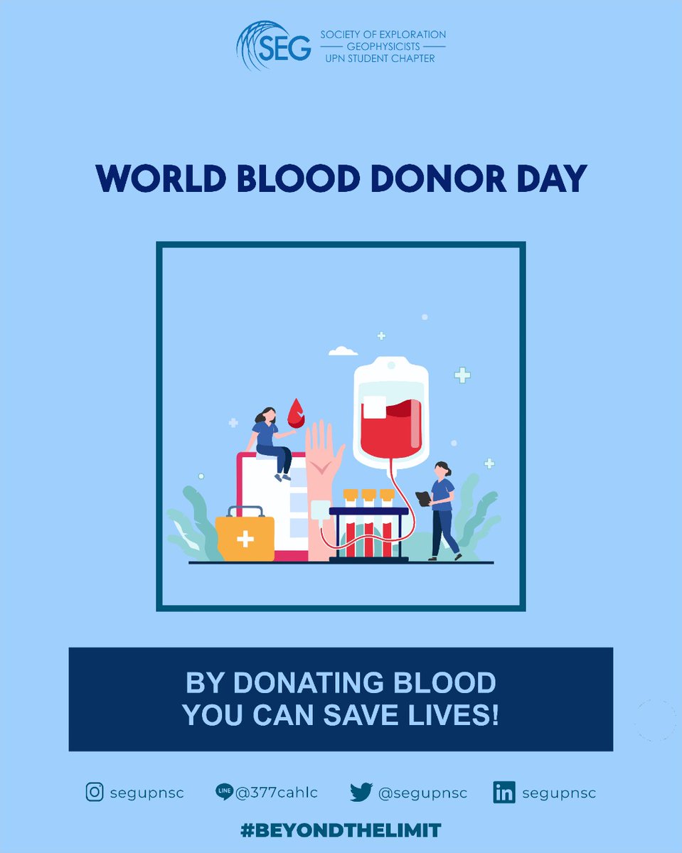 SEGUPNSC's tweet photo. [WORLD BLOOD DONOR DAY]

World Blood Donor Day is observed to raise more awareness about the act of donating blood and celebrate the ones who save countlessu lives by doing it. As being a human, we must donate blood to save others life. So Happy Blood Donor Day!!

- A Thread- https://t.co/XnE3JYM4AA