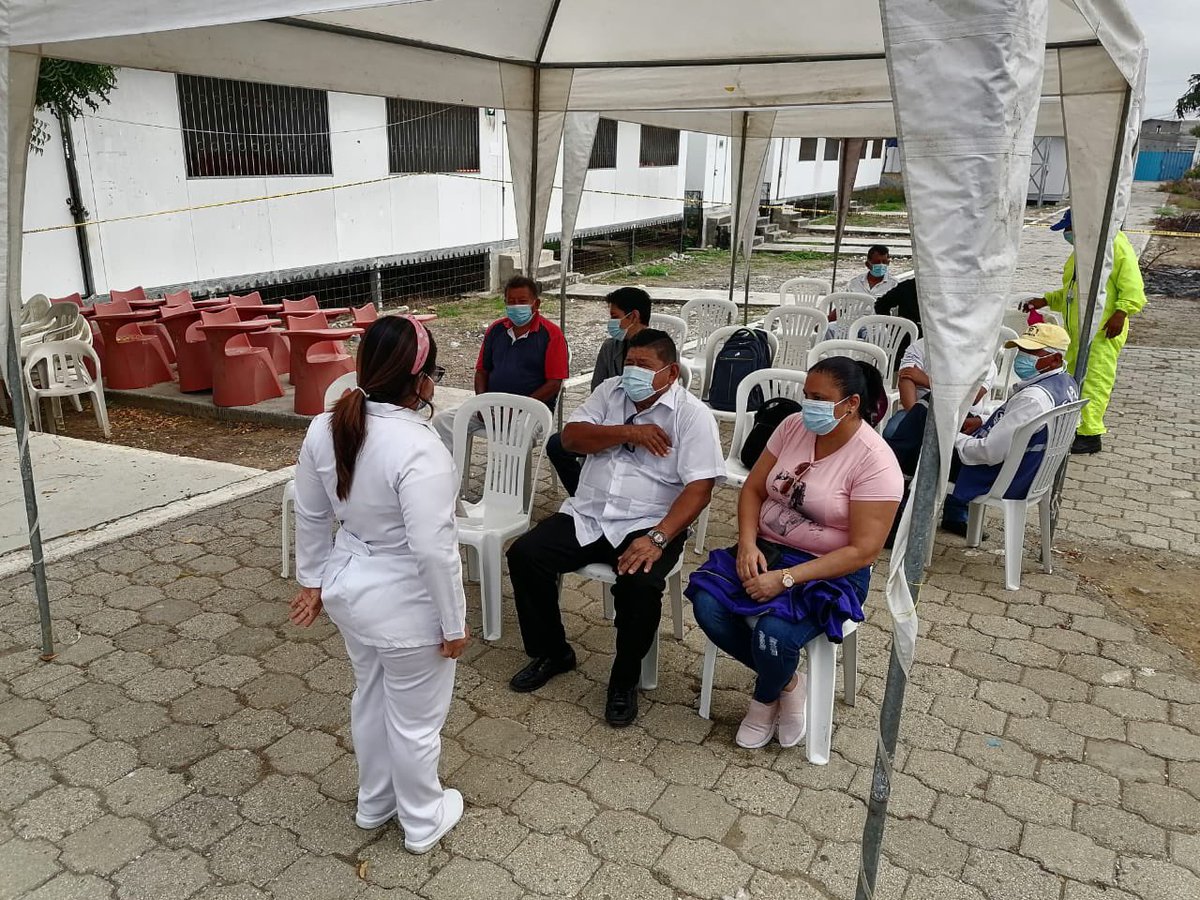 Salud_Guayas's tweet photo. #PlanVacunación9100 | En los Centros de Vacunación de #Posorja, UE #SarahFlor, #LosVergeles y #ElCenáculo, con normalidad inicia  jornada de la aplicación de la #VacunaCOVID19. #JuntosLoLogramos https://t.co/Yxksxmlr8U