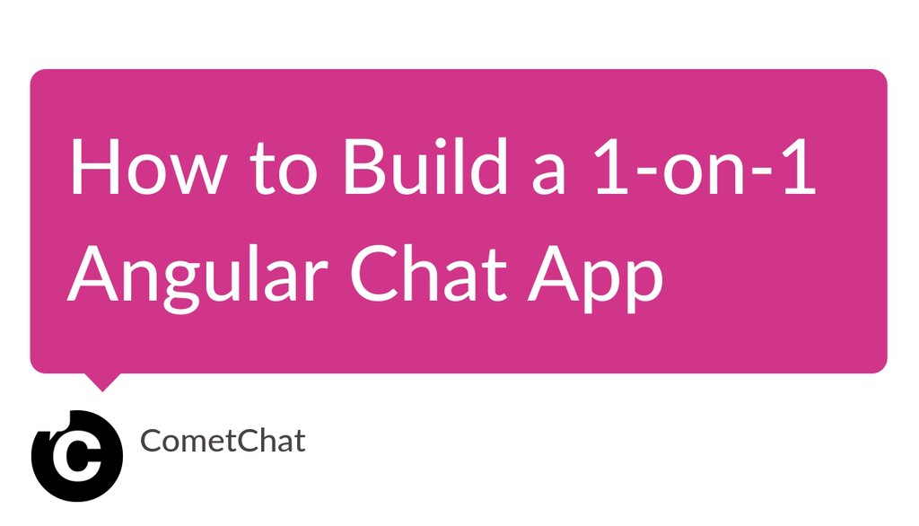 CometChat's tweet image. Are you interested in building a chat app using Angular?
Check out this latest tutorial to get started right away 👉  
 bit.ly/3gub0mB.
#CometChat #ChatAPI #ChatSDK #ChatApp #ChatSolution #Angular #APIs #SDKs #AngularChatApp #Coding #AppDevelopment