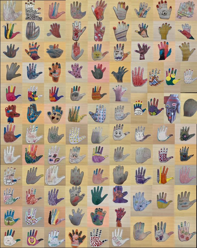Hundreds of Sussex hands held tight, colourful and bright #LDWeek2021 #LDArt week <a href="/LDSPFT/">SPFT Learning Disability Services</a> <a href="/spftldnurses/">@SPFTLDnurses</a> @SolineJerram <a href="/HurrenGillian/">Gill Hurren</a> <a href="/AllisonCannon14/">Allison Cannon</a>