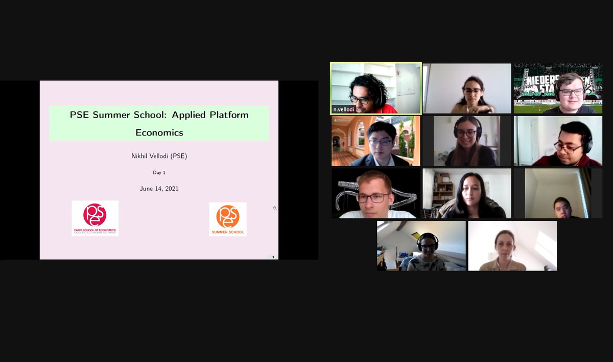 PSEinfo's tweet image. The 2021 PSE Summer School has officially started : welcome to all the participants - online and in Paris !
The first week gathers #Climate, #Devpt, #IO and #Migration participants.