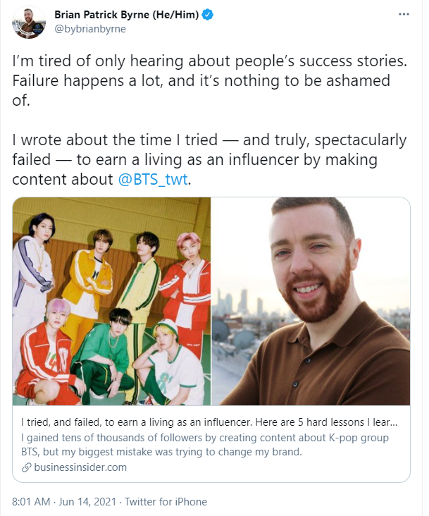nocturneop9no1's tweet photo. Let's talk about this hot garbage.

And for the moment, let's put aside all the little facts that he conveniently ignored in his article and talk about what he actually wanted to be: a social media influencer. 

Dear Brian,
Do you know how fucking hard it is to become that? + https://t.co/bsv3DCaTj2