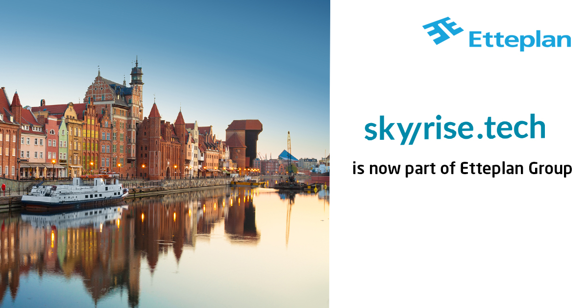 Etteplan's tweet image. Taas yksi mielenkiintoinen askel kansainvälistymisemme tiellä: Etteplan ostaa pilvipalveluihin ja sovelluk-siin erikoistuneen ohjelmistokehitysyhtiö Skyrise.techin Puolasta. 
Lue lisää yrityskaupasta pörssitiedotteestamme: bit.ly/3cF6PU2