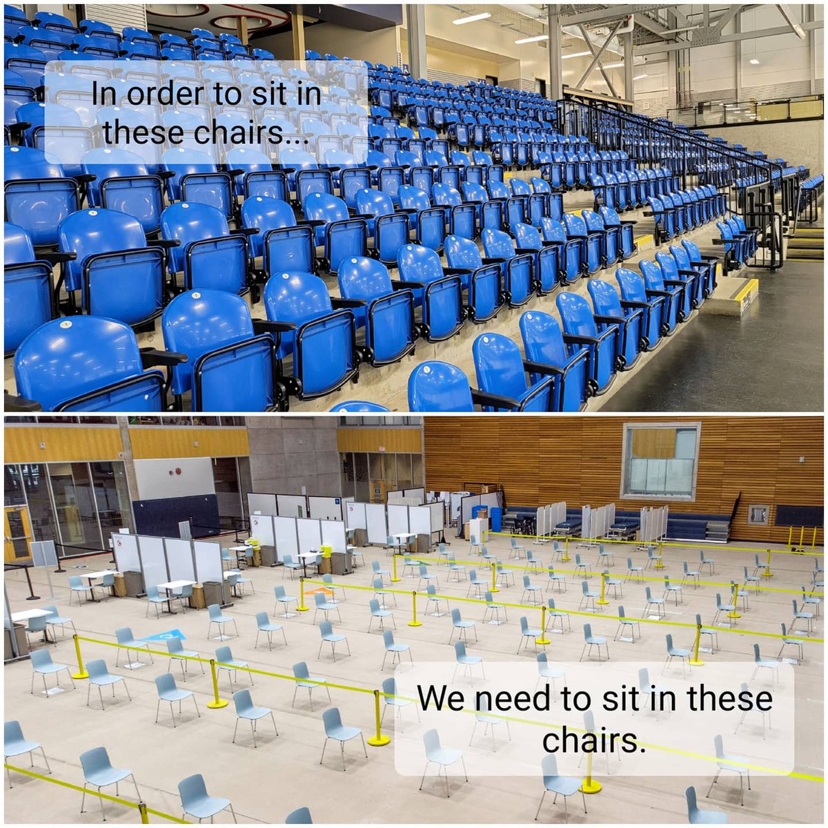 RecreationNB's tweet image. The past 16+ months have been a long a difficult time. We all miss attending events, cheering on friends and family, hearing a crowd during play. Please do your part and get vaccinated today. Help New Brunswick #ReturnToPlayNB. #SleevesUpNB