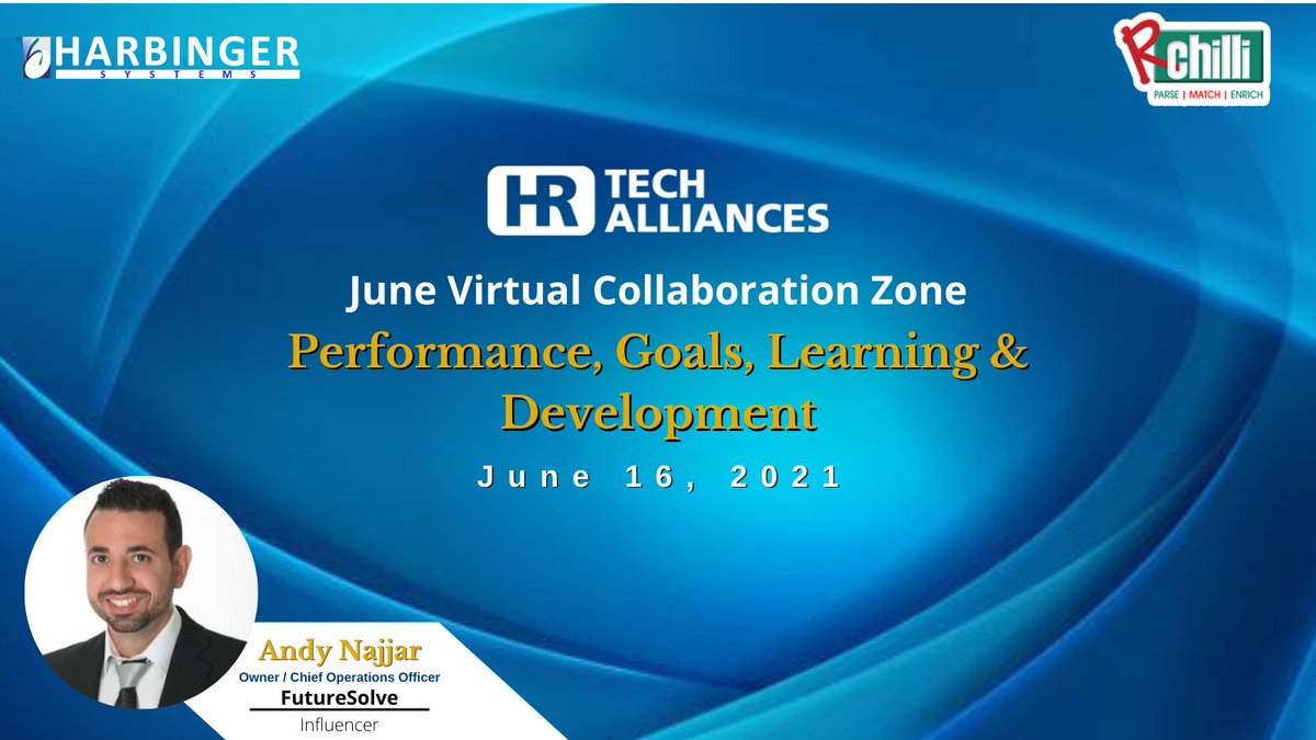 Want to share your New #Learning and #Development solution or want to be an influencer like <a href="/AndyNajjar_/">Andy Najjar</a> , Owner/CEO of <a href="/FutureSolve/">Futuresolve</a>. Either way you are welcome to be a part of the June Virtual #Collaboration Zone. Check out: buff.ly/35fuohK
#HRTech #TalentManagement.