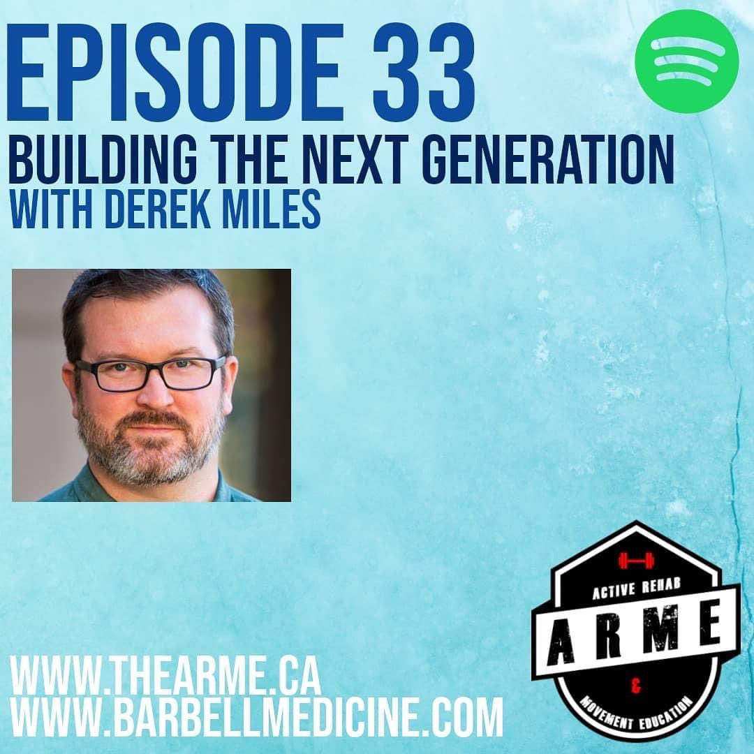 ARME_Radio's tweet photo. Episode 33!

We were joined by @DMilesPT to chat about strength training and rehab of adolescent populations.

We also discuss his series "Cooking with Adhesions", an educational series on why our hands and tools probably aren't doing a damn thing to soft tissues. https://t.co/q7kSn6jWuy