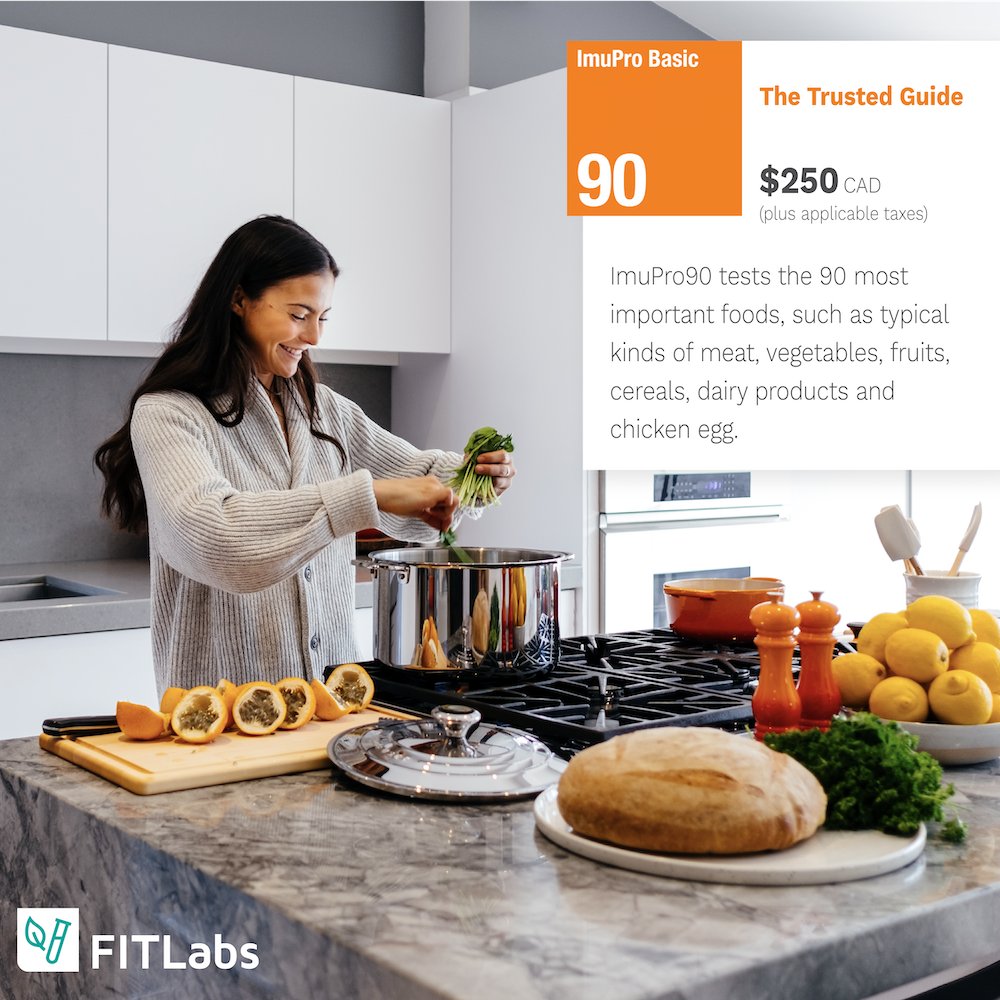 FIT_Labs's tweet image. ImuPro90 tests the 90 most important foods, such as typical kinds of meat, vegetables, fruits, cereals, dairy products and chicken eggs. 🥚🍊🍞🥩
We provide a personalized nutritional guide based on your results. Take our #FoodSensitivityTest in the comfort of your home!