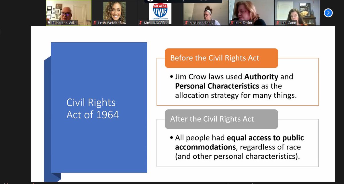 LeahWetzler's tweet image. 🤩 #K5E3 session w/ Princeton Williams @AtlantaFed! Bridging literacy skills, historical settings &amp;amp; SS themes w/ economic concepts solidifies understanding &amp;amp; real-world application. Students of all ages can think like economists &amp;amp; historians! @Georgiaecon @GaDOE_SS @UWGEconEd