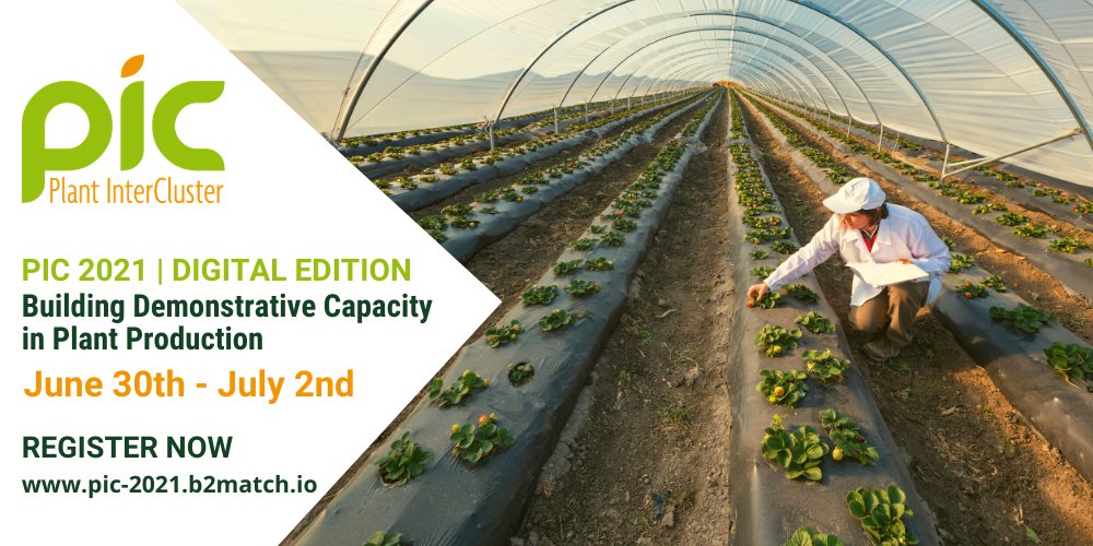 InnovAlliance_'s tweet image. Rendez-vous du 30 juin au 2 juillet pour la 11e édition du PIC Event !🔔 Découvrez le programme du « Plant Inter Cluster 2021 » : lnkd.in/dDhwhYV ! Le thème principal cette année : #demofarms rapprocher l&apos;innovation des utilisateurs.💡 Un événement 100% digital. 🖥️