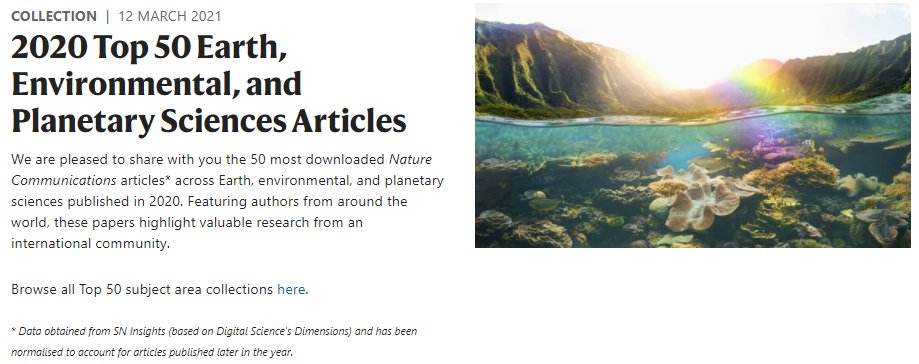 Pasquale Borrelli (@p_borrelli_) on Twitter photo Global phosphorus shortage and soil erosion
Congratulations to Prof. Alewell for leading the joined study now listed among the 2020 Top 50 Earth and Environmental Sciences Articles of <a href="/NatureComms/">Nature Communications</a>
Thanks <a href="/UniBasel_en/">University of Basel</a> for providing a great and ambitious working environment Global phosphorus shortage and soil erosion
Congratulations to Prof. Alewell for leading the joined study now listed among the 2020 Top 50 Earth and Environmental Sciences Articles of <a href="/NatureComms/">Nature Communications</a>
Thanks <a href="/UniBasel_en/">University of Basel</a> for providing a great and ambitious working environment
