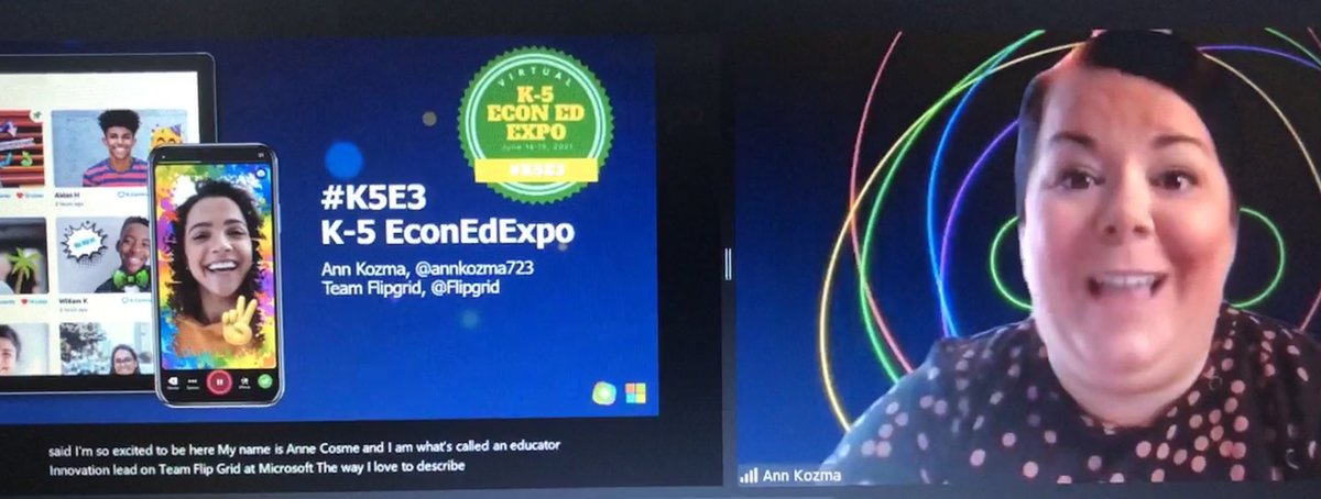 jenjenjen2023's tweet image. The amazing Ann Kozma showed how to incorporate Flipgrid into many lessons. #flipgrid #K5E3