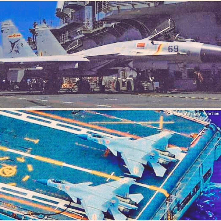 #PLAN J-15 ,With no. 74 - seen here together with no. 67 - and no. 69 are again three more J-15s confirmed ...
also no. 74 is the so far highest number seen.
Images via Huitong's
#China #PLA #PLAAF #ISI https://t.co/HfGw0spHtB