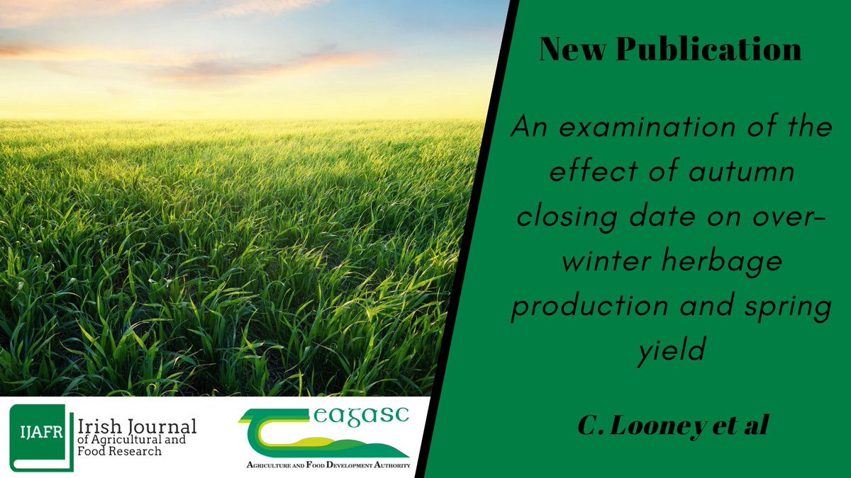 New Paper Alert: Published in <a href="/IJAFR_Teagasc/">IJAFR</a>

View the paper here bit.ly/3woCYHb

#IJAFR60