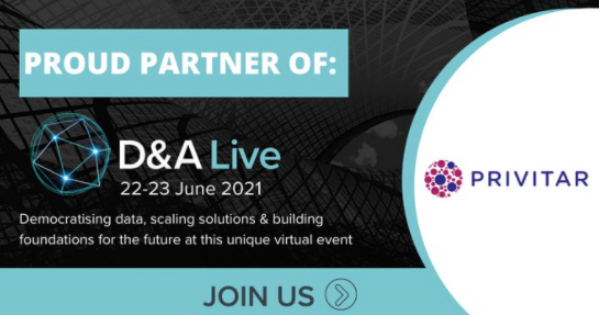 PartechPartners's tweet image. Join @privitarglobal&apos;s Director of Product Management @nicoDard on June 23rd at @CoriniumGlobal #DataAnalyticsLive for a special discussion on creating a culture of safe data sharing to accelerate insights. 💥

Learn more + register here: bit.ly/3oOZiqq