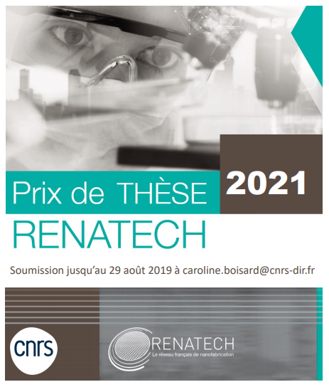 Renatech CNRS (@renatech_cnrs) on Twitter photo Ouverture de l'Appel à soumission du #PrixDeThèse <a href="/Renatech_CNRS/">Renatech CNRS</a> qui récompensera un travail remarquable dans le domaine des #microtechnologies et #nanotechnologies effectué dans le cadre d'une thèse de doctorat
Dead-line : 29/08/21
bit.ly/3woTR4w Ouverture de l'Appel à soumission du #PrixDeThèse <a href="/Renatech_CNRS/">Renatech CNRS</a> qui récompensera un travail remarquable dans le domaine des #microtechnologies et #nanotechnologies effectué dans le cadre d'une thèse de doctorat
Dead-line : 29/08/21
bit.ly/3woTR4w