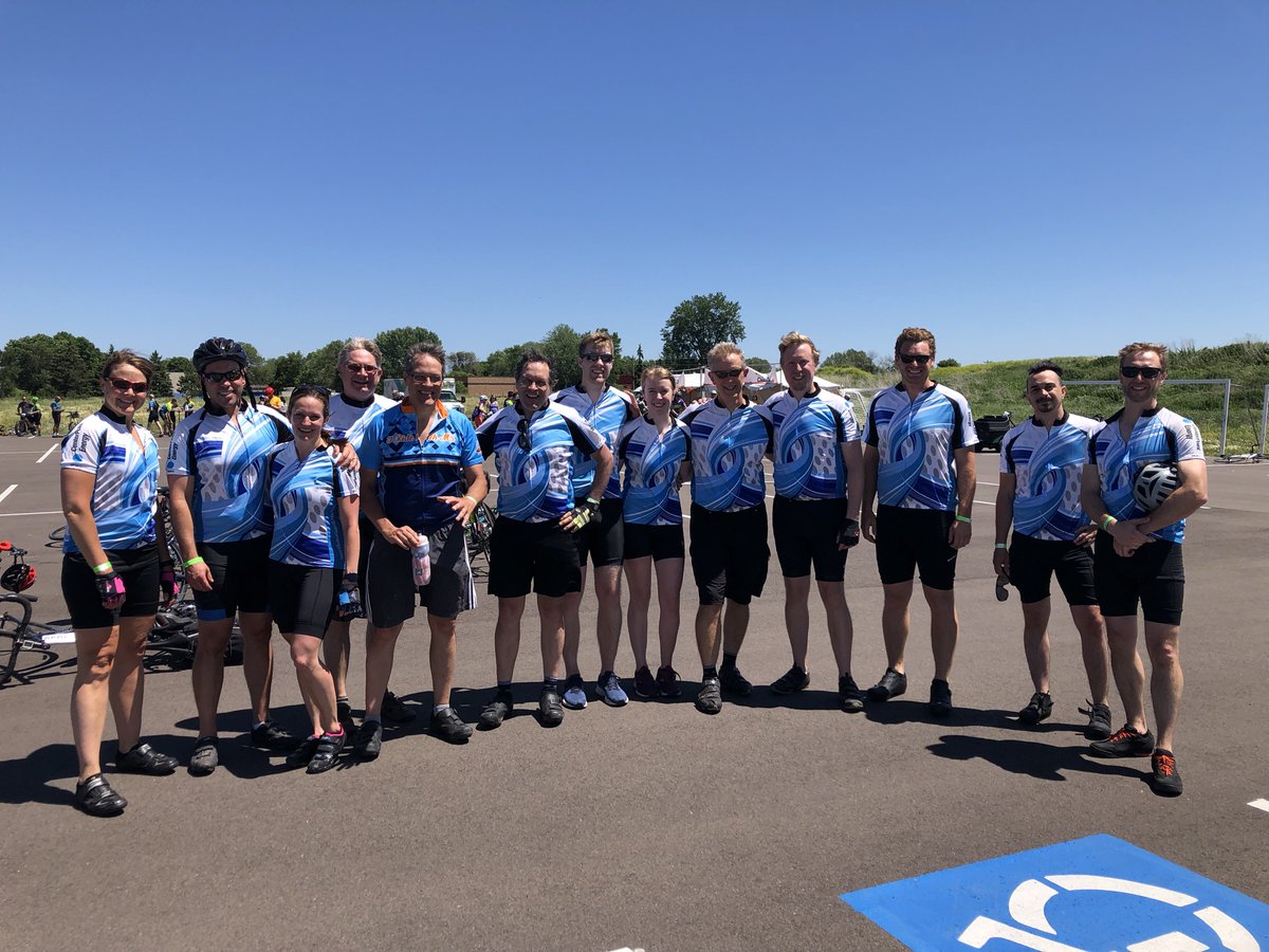 Congrats to the Minnesota CenterPoint Energy MS 150 team, who rode in the one-day event on Saturday, June 12. The weather was great and the team raised over $10K to help further research with a goal of a world free of MS. #CNPCares https://t.co/Euba11gN5o