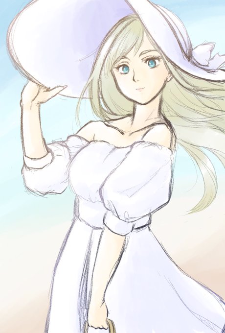 白ワンピ 高画質 のtwitterイラスト検索結果