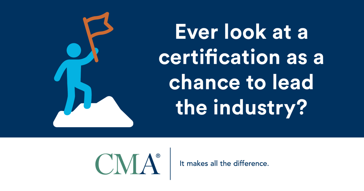 IMA_News's tweet photo. Become a leader with the CMA certification. https://t.co/i49ZXWogKu #CMADifferenceMaker https://t.co/qIhXZkxhsD