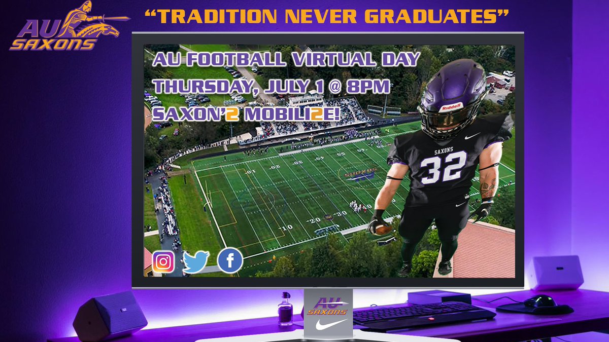 AUSaxonFootball's tweet image. Why Alfred University Football? Join us July 1st to find out! #GoSaxons