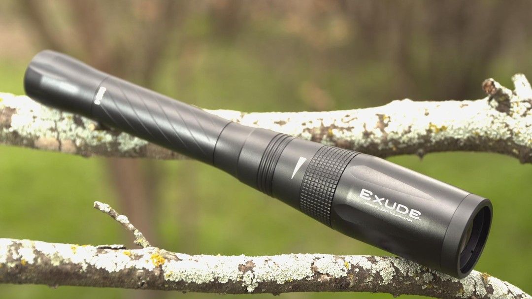 DeerGearTV's tweet image. This is not a flashlight...it&apos;s an ILLUMINATOR!

The EXUDE OD50 Green LED Illuminator by @OpticalDynamics is a high-performance illuminator that will not spook game like coyote even when using the white light. 
buff.ly/3g4cqoW
 
#opticaldynamics #exudeseries