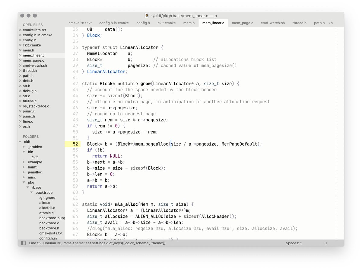 Rasmus Andersson (@rsms) on Twitter photo When I share screenshots of various code in Sublime I often get the question "what theme is that", so I put my <a href="/sublimehq/">Sublime HQ</a> theme/scheme up on GitHub for y'all to use. Install with a simple "git clone". github.com/rsms/sublime-t… When I share screenshots of various code in Sublime I often get the question "what theme is that", so I put my <a href="/sublimehq/">Sublime HQ</a> theme/scheme up on GitHub for y'all to use. Install with a simple "git clone". github.com/rsms/sublime-t…