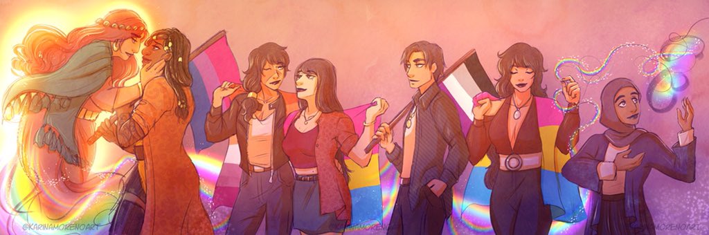 Happy Pride! 🏳️‍🌈🥰

#pridemonth #pride2021 #lgbtq #bisexualpride #lesbianpride #pansexualpride #asexualpride #prideally🏳️‍🌈 #wildrosecomic