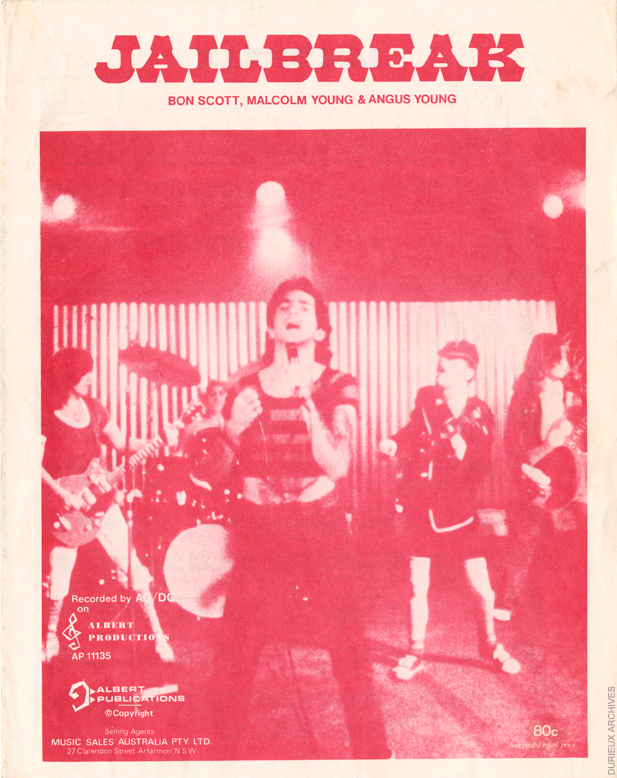 AC/DC on X: OTD 1976 - “Jailbreak/Fling Thing” released as a single by  Albert Productions in Australia. It peaks at #10 on the charts. The B-side,  the Scottish traditional “Loch Lomond” arranged