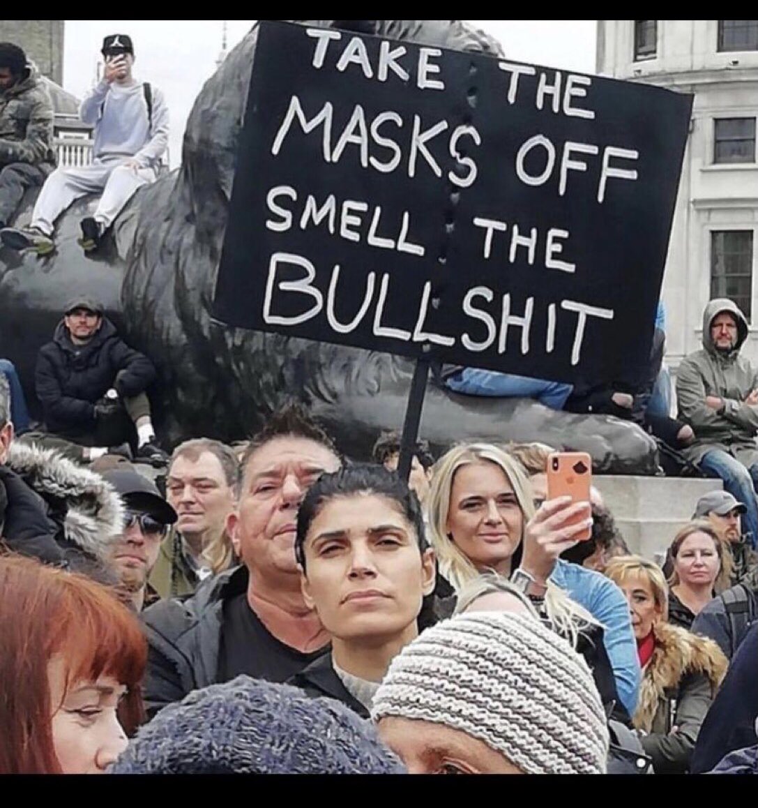 OmShanti1504's tweet photo. Break the rules....you know, ....those rules they FORCE us all to, but they do not adhere to. 

Take of your masks. #DumpTheMask #takeyourmaskoff  and THEN you'll be able to smell their BULLSHIT !! https://t.co/qGwzOOjYmf