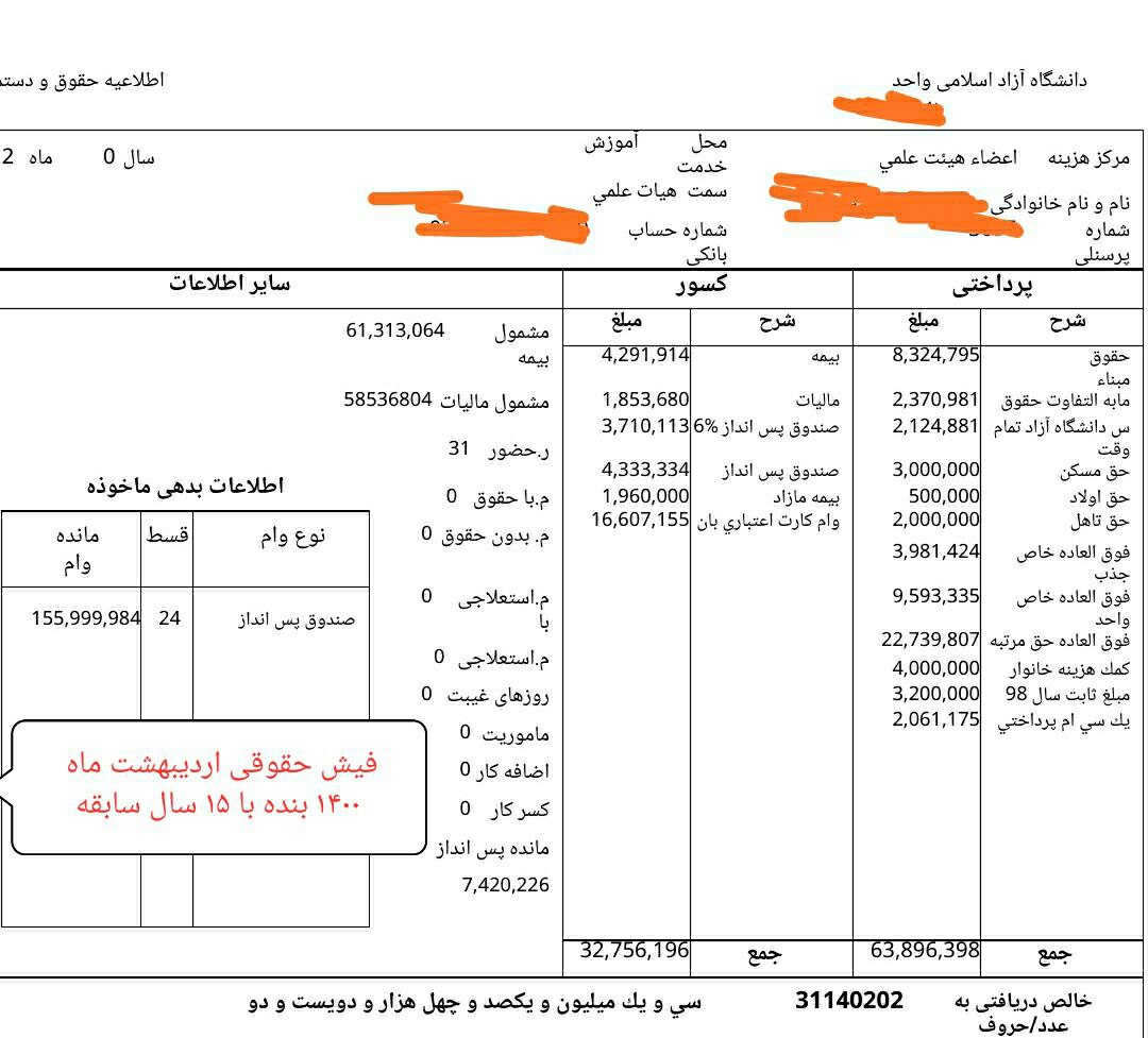 c0mplainant's tweet photo. @GhazizadehSA آقای دکتر مدیریت فعلی با دیدن فیش حقوقی اساتید راحت میشه توصیف کرد!!
#به_داد_اساتید_دانشگاه_آزاد_برسید 
#در_دانشگاه_آزاد_چه_خبر_است https://t.co/aqhVofPkHY