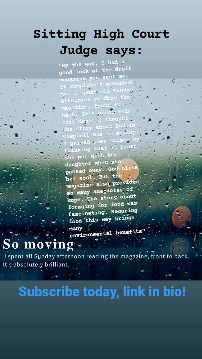 rebell_justice's tweet photo. Do you subscribe to #TheViewMag ? Here's what HHJ is saying:
"It's absolutely brilliant...so moving,"
#carenotcages #womenmatter #thisstopsnow
Pledge £20/more to our @CrowdJustice
Campaign to fund a landmark legal case and get a year's free subscription
https://t.co/pY6dic5wlY https://t.co/yl6WVSeBMy