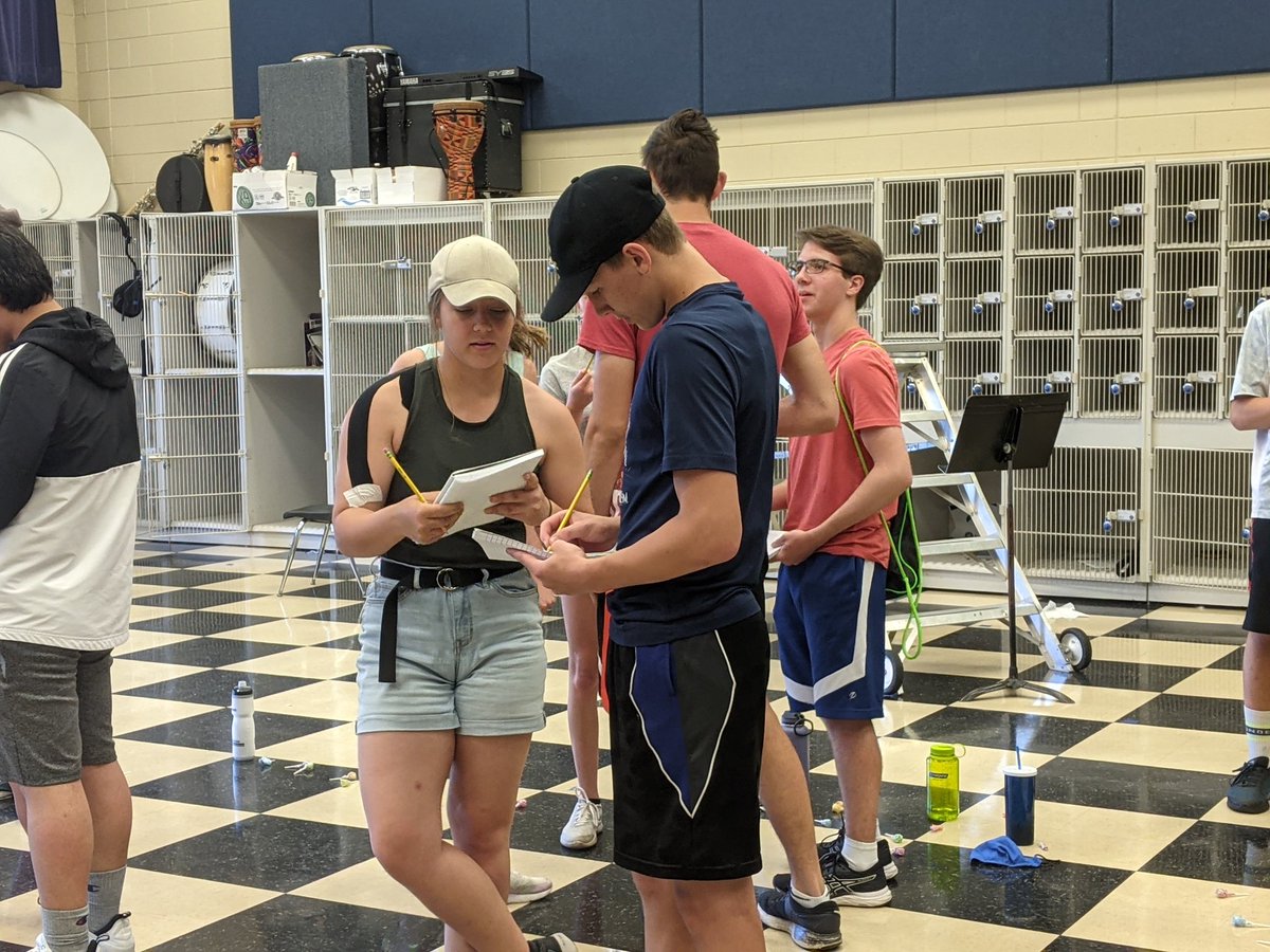 BayPortBand's tweet image. Busy day for @BayPortBand! 4 hours of our first ever Leadership Camp followed by 4 hours of @bp_colorguard  camp!!! So happy to welcome @starnbrit as our guard camp clinician! She's the best 💙🤍💙🤍 Stay tuned for more All👏 Week👏 Long👏 @BayPortHS #bandcamp