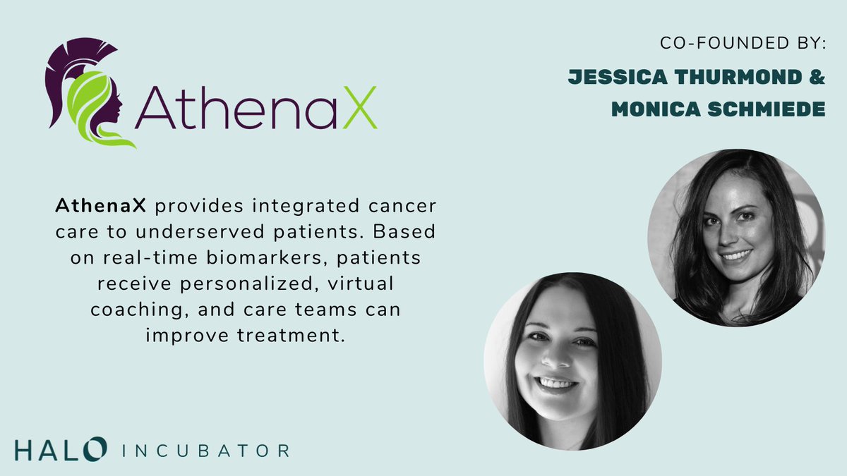 Thrilled for AthenaX being part of our summer cohort and for creating access to integrated cancer care for underserved patients 🙌 Learm more about AthenaX and its founders Jessica Thurmond and @MonicaSchmiede 👇 athenax.ai #cancercare #startups