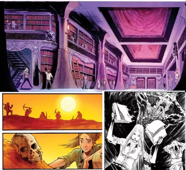 Old stuff- from a shelved image book i drew the first chapter of. Stunning colors by @TBonvillain though! 