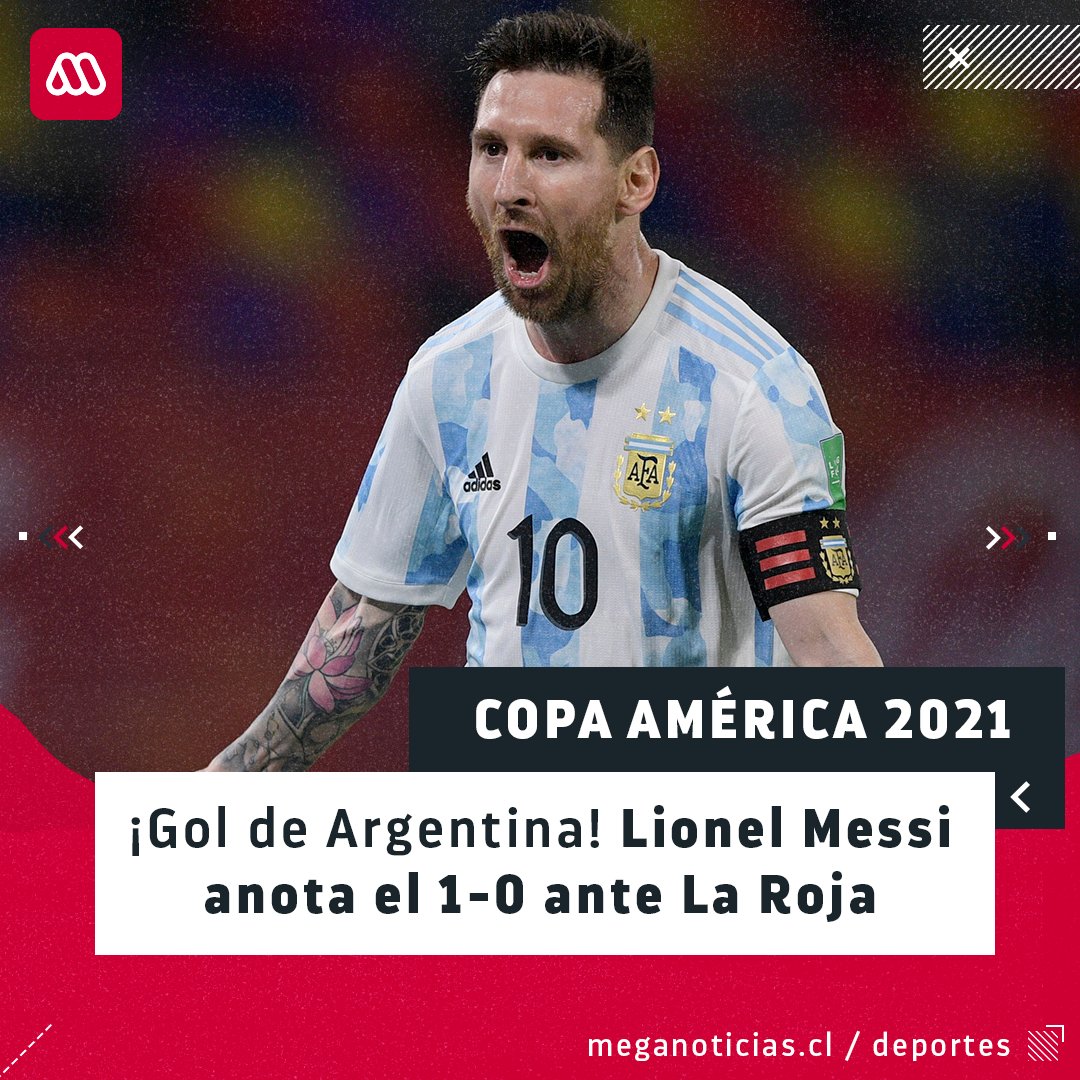 ¡Lo hizo Messi! ⚽👀 Argentina logró llegar al arco de Chile, donde Lionel Messi anotó el 1-0 ante La Roja ➡ bit.ly/3xkjHXp