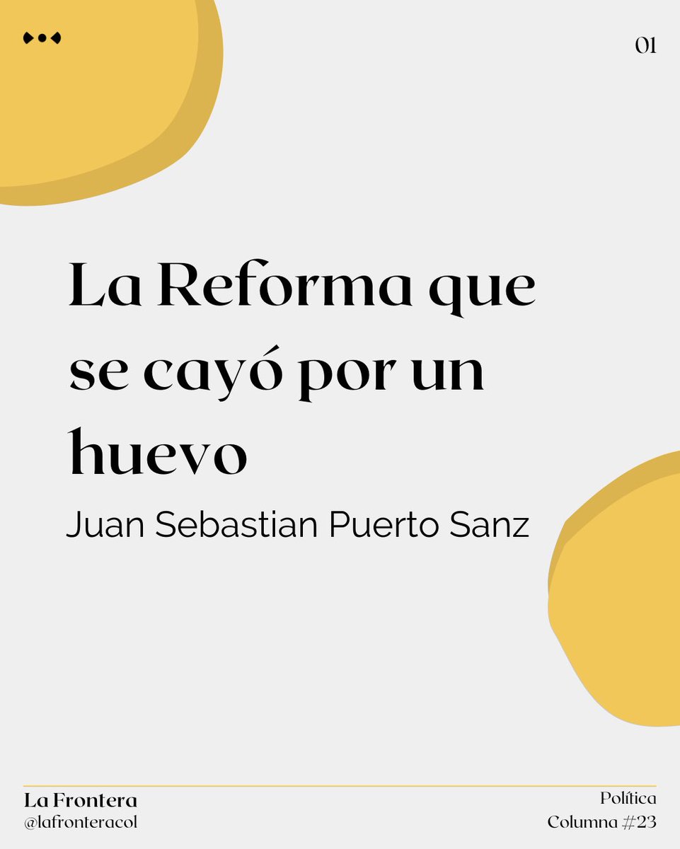 LaFronteraCol's tweet photo. En esta columna, Juan Sebastián hace un ejercicio de Mea Culpa para los economistas, realiza un análisis de los problemas de comunicación y razones de caída de la tributaria y se proponen posibles soluciones. Columna completa: https://t.co/QKWDAOC9L6… https://t.co/cUip9aFT2H