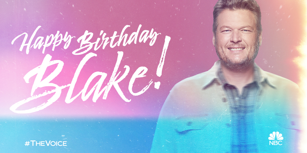It's the KING of #TheVoice's big day!  👑🎂 Happy birthday to the one and only @BlakeShelton!