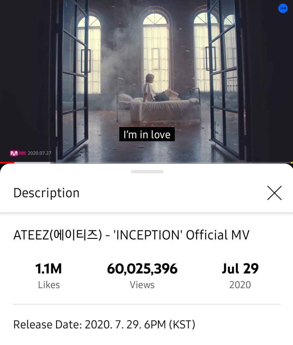 ATEEZSignal's tweet photo. [📢]

¡¡El MV oficial 'INCEPTION' ahora ha llegado a 60M de vistas en YouTube!! 🥳

¡Llevemos los otros MVs a la meta ATINY! 🙌

🔗https://t.co/SALz0nrHSv

#ATEEZ #에이티즈 @ATEEZofficial https://t.co/r6CmHXl0I3