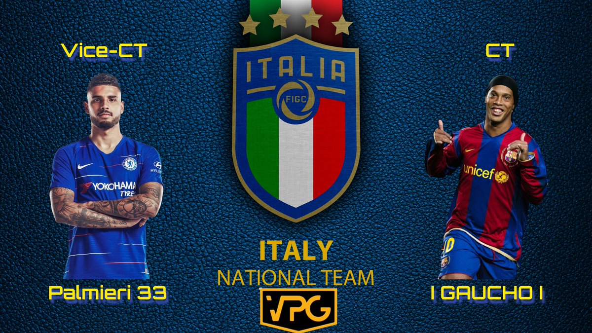Nazionale Italiana VPG (@italia_vpg) on Twitter photo Siamo pronti ad annunciare i nostri CT che guideranno la nazionale nel #WorldeSportsCUP <a href="/OfficialVPG/">Virtual Pro Gaming</a> .
Tra pochissimo il Rooster Ufficiale!.
#StayTuned #ForzaItalia 🇮🇹
<a href="/I_Gaucho_I/">I Gaucho I</a> <a href="/_Palmieri33/">Palmieri 33</a> Siamo pronti ad annunciare i nostri CT che guideranno la nazionale nel #WorldeSportsCUP <a href="/OfficialVPG/">Virtual Pro Gaming</a> .
Tra pochissimo il Rooster Ufficiale!.
#StayTuned #ForzaItalia 🇮🇹
<a href="/I_Gaucho_I/">I Gaucho I</a> <a href="/_Palmieri33/">Palmieri 33</a>