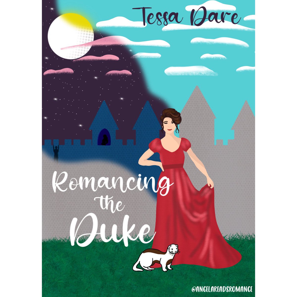 angreadsromance's tweet photo. So I forgot an illustrated cover for Romancing the Duke already exists…oh well. 🤷🏻‍♀️ Here’s my take on my very first @TessaDare book! https://t.co/EsBZ2WMPp3 https://t.co/RUIdV9v9fc