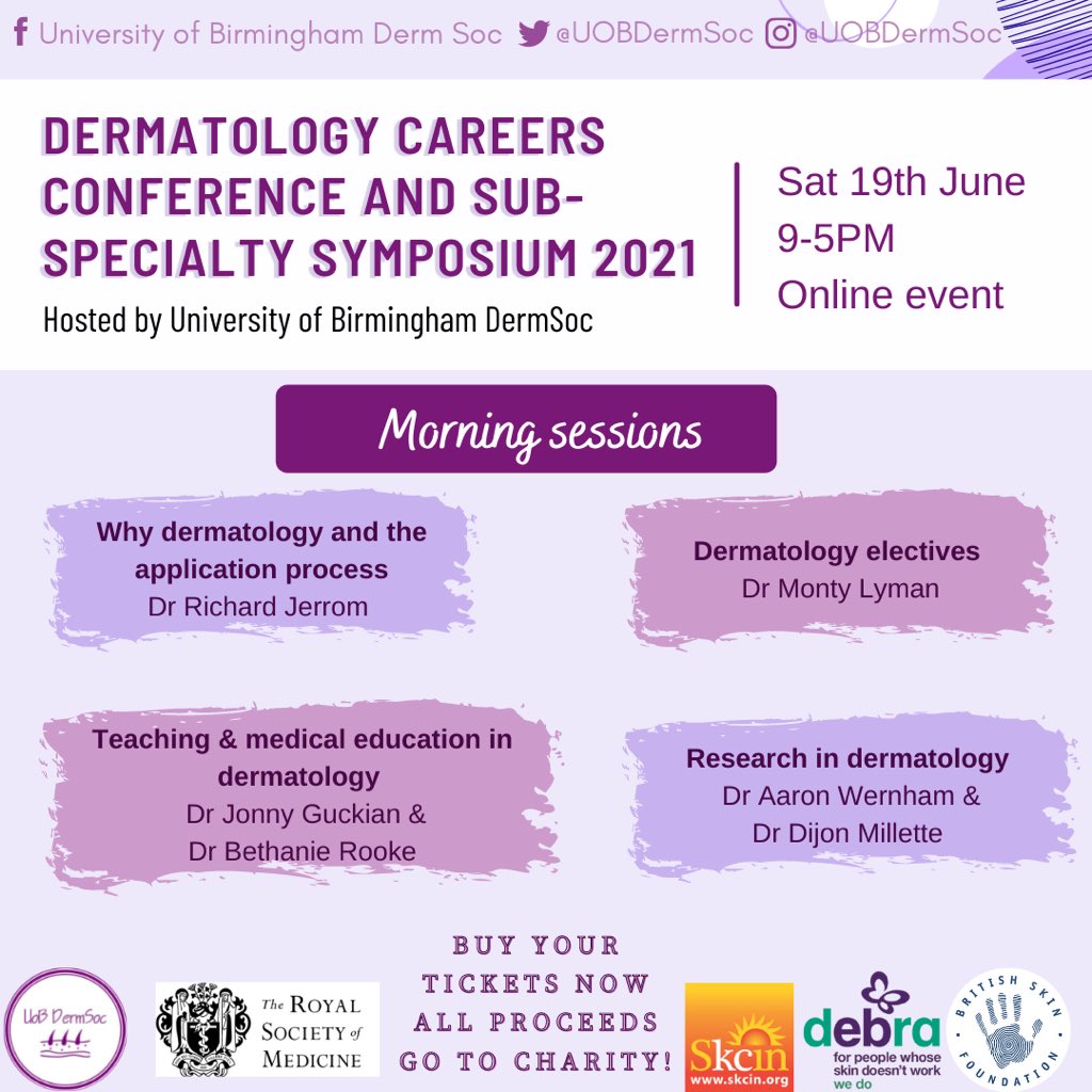 UoB DermSoc tweet media