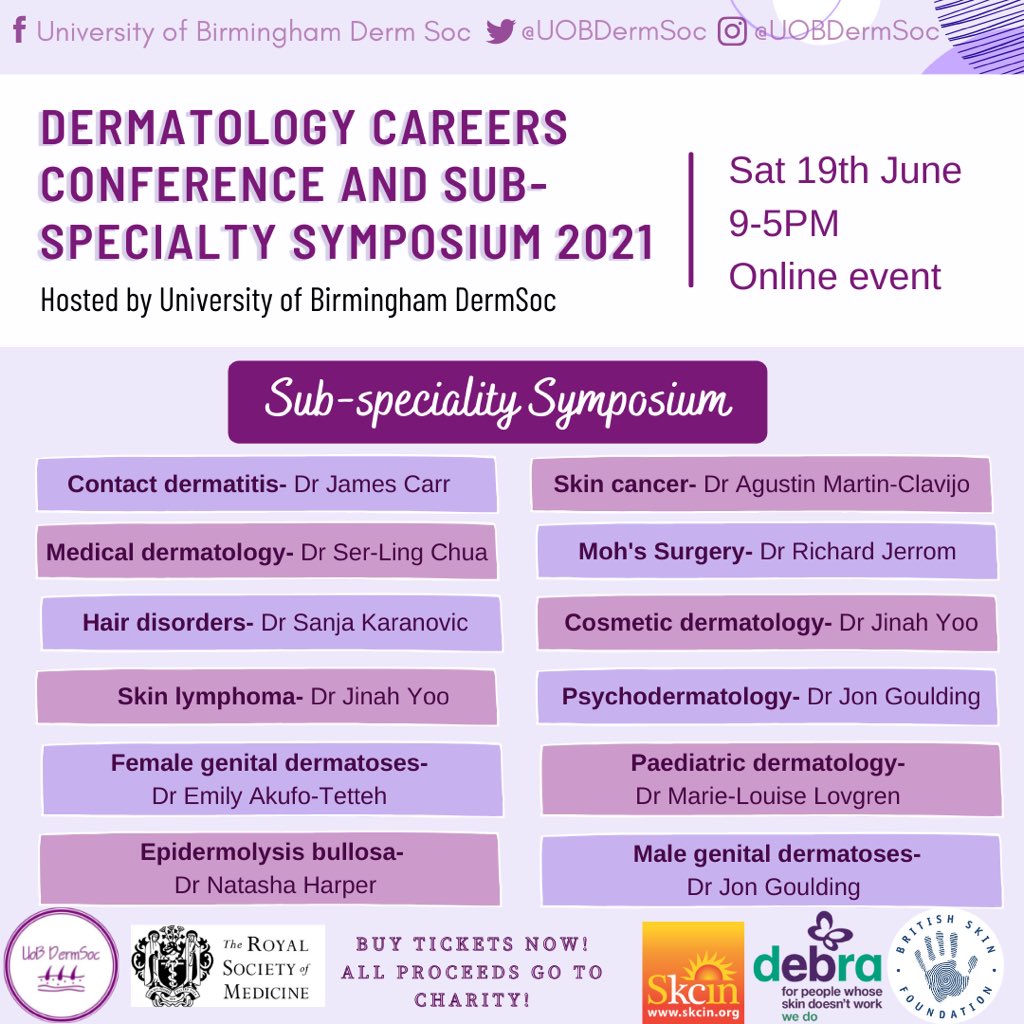 UoB DermSoc tweet media