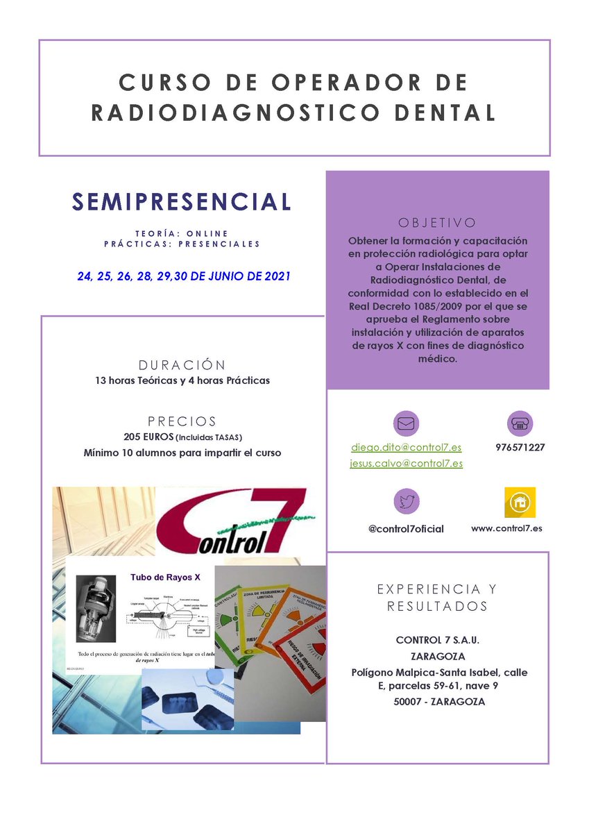 Disfruta del verano con tu acreditación como operador en radiodiagnóstico dental en el bolsillo 😁, y abre la puerta del mercado laboral.
Apúntate ya!! modalidad semipresencial. Plazas limitadas!!! 
#curso #radiodiagnostico #dental #trabajo #acreditacion #online #verano